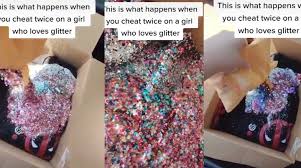 Before deciding to buy any lady glitter sparkles, make sure you research and read carefully the buying guide somewhere else from trusted sources. Girlfriend S Messy Revenge On Cheating Boyfriend But Critics Brand It Toxic Daily Star