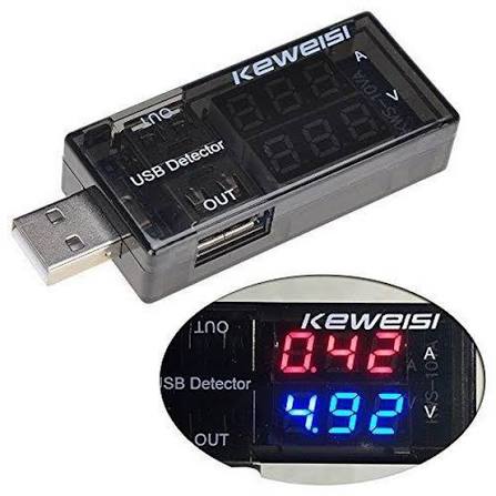 USB Detector Current Voltage 3V-9V Tester Double USB