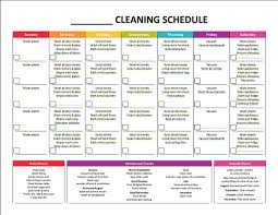 Complete Housekeeping Printable Set Cleaning Schedule