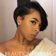 Side Part Lace Front Human Hair Wigs For Black Women Pre Plucked With Full Machin In 2020 Short Hair Styles Trendy Short Hair Styles Short Hair Styles African American