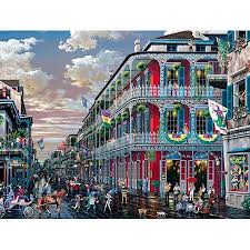 Nfl new orleans saints 500pc retro series puzzle. Robot Check Relaxing Art French Quarter Art Louisiana Art