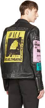 Diesel Black Leather L Hater Ed Jacket Fur Leather Jacket Leather Fashion Diesel Clothing