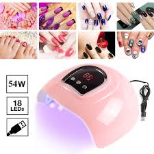 54w Gel Lamp Uv Gel Nail Light Led Light Nail Lamp Professional Uv Lamp Nail Dryer Nail Lamp Nail Art Phototherapy Machine Nail Dryers Aliexpress