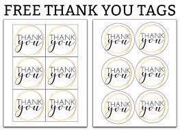 Choose from hundreds of design templates, add photos and your own message. Printable Thank You Tags