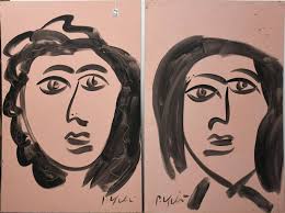 Christy John Chakos (1922 2007) Expressionist Portrait