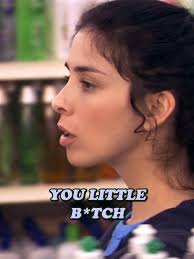 Sarah Silverman Miminking in The Car