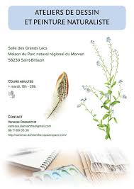 Cours De Dessin Et Peinture Naturaliste A La Maison Du Parc Naturel Regional Du Morvan Saint Brisson 58230 Artisanat