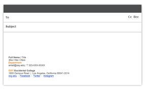 7 tips for creating email signatures for college students. Templates Occidental College