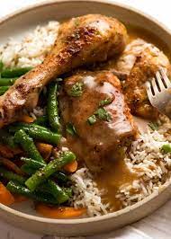 Gravy Baked Chicken Thighs Drumsticks 5 Min Prep Recipetin Eats