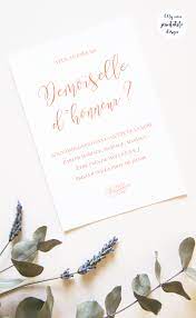 Carte Demoiselle D Honneur A Imprimer Invitation Demoiselle D Honneur Demande Temoin Mariage Cadeau Temoin Mariage