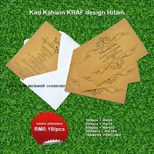 Tak semua orang mempunyai bajet yang sama tapi tak semestinya anda tak boleh memilih design ini. Kad Kahwin Bajet Home Facebook