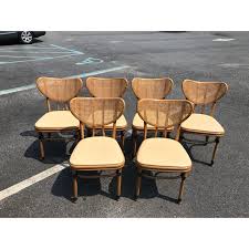 Set Of 6 Mcguire Bamboo And Cane Dining Chairs For Sale Image 9 Of 9 Dining Chairs Chair Dining Chairs For Sale
