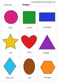 Shapes Flashcard Esl Play Practice Printable Shapes