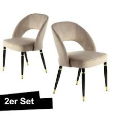 Bei boconcept finden sie hochwertige designer stühle für esszimmer, küche, wohnzimmer oder büro. Samt Stuhl Beige Gold 2er Set Klassisch Esszimmer Stuhle Wohnzimmer Ebay
