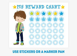 Printable Boy Reward Chart Toddler Good Behavior Chart Kids Habit Tracker 48 Star Stickers Discipline Chart Incentive Chart
