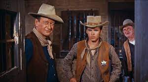 Released April 4, 1959, Rio Bravo is an American Western film produced and  directed by Howard Hawks, and starring John Wayne, Dean Martin, Ricky  Nelson, Angie Dickinson, Walter Brennan, and Ward Bond.