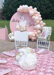 I Really Love This Brilliant Photo Twinkletwinklelittlestarbabyshower In 2020 Swan Baby Shower Girl Baby Shower Decorations Baby Shower Decorations