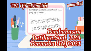 Buat kamu yang mau ke unj dan ga lolos di jalur snmptn dan sbmptn jangan dulu bersedihhh karena untuk masuk unj masih ada lagi satu jalur masuknya yaitu jalur ujian mandiri atau yang biasa disebut penmaba unj yang akan dilaksanakan pada. Pembahasan Try Out Numerikal Buku Sukses Penmaba Unj 2021 Part 1 Youtube