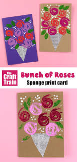 Create & design greeting cards to print or send online as ecards. Stamped Rose Card The Craft Train