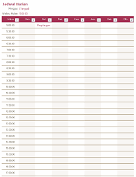 Contoh program sekolah minggu tingkat sinode nasional. Jadwal Harian