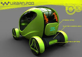 Stylish Urban Pod Compact Vehicle Concept For Traffic Road Compact Cars Futuristic Cars Subcompact