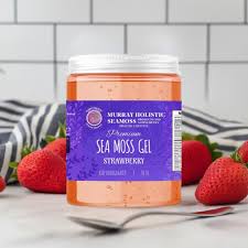 Organic Strawberry Sea Moss Gel Delicious Superfood Nutrient-rich Booster  8oz 16oz