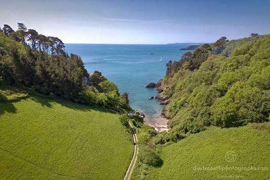 Looking down on Mill Bay Cove, Kingswear.