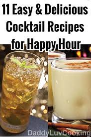 Simple Cocktail Recipes Everyone Should Know How To Make Cocktail Recipes Easy Best Cocktail Recipes Happy Hour Drinks
