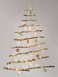 Weihnachtsbaum Fur Die Wand Aus Zweigen Weihnachtstafel Winterdeko Basteln Weihnachtsdeko