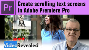 Adobe premiere allows easy video and audio editing with a multitude of options. Create Scrolling Text Screens In Adobe Premiere Pro Cc Youtube