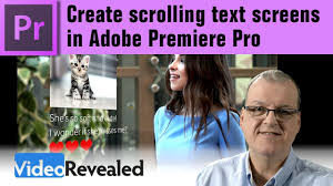 Shoot, edit, and share online videos anywhere. Create Scrolling Text Screens In Adobe Premiere Pro Cc Youtube