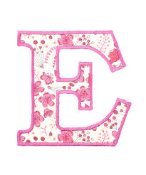Pink Sarah S Secret Garden Liberty Print Letter E Shop More From The Liberty Print Letters Collection At Liberty Co Uk Citaten