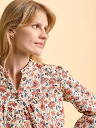 Brakeburn Lindsay Floral Cotton Long Sleeve Blouse