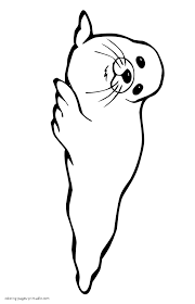 The females are said to be able to live longer than the males. Harbor Seal Coloring Page Coloring Pages Printable Com