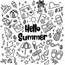 A grey heavy anchor object. Chalkboard Summer Vector Pack Summer Doodle Png File Beach Clipart Vacation Clipart Summer Icons Svg Summer Stickers Clip Art Art Collectibles Vadel Com