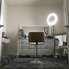 Sm 48w Led Ring Light With Mirror