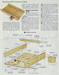 2183 Table Saw Crosscut Sled Plans Table Saw Table Saw Crosscut Sled Table Saw Sled Woodworking Table Saw