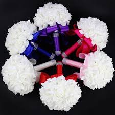 Farm fresh wholesale flowers for weddings, florists and diy bouquets. Bridesmaid Wedding Foam Flowers Rose Bridal Bouquet Ribbon Fake Wedding Bouquet Shopee Philippines