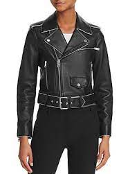 Theory Shrunken Leather Moto Jacket Theory Cloth