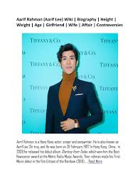 Lee also won best new performer at. Aarif Rahman By Rocky Pamal Issuu