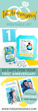 First month anniversary of what? First Anniversary Gift Printable Kit