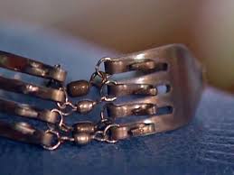 (or fork, knife, etc.) here's the tutorial Silver Fork Bracelet Diy