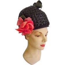 Ladies vintage hat flower
