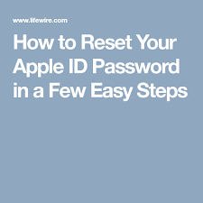 Forgot Your Apple Id Password How To Reset It In A Few Easy Steps Passwords Apple Easy Step