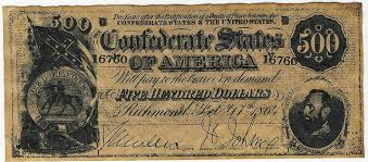 Vintage Money Money Confederate States Of America