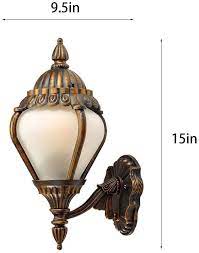 Carl Artbay E27 Outdoor Wall Light Mains Powered Wall Mounted Wired Garden Lamp European Wall Lighting Indoor External W Wall Lights Sconces Indoor Garden Lamp