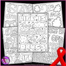 Since then, the red ribbon week has been held. Red Ribbon Quote Coloring Pages And Posters For Drug Awareness Week