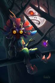 Moon Majora S Mask And Skull Kid Bild Legend Of Zelda Breath Zelda Art Legend Of Zelda