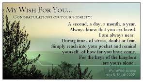 A sober anniversary is a big deal in recovery, and these congratulations on sobriety quotes written in a card or on a cake can make the anniversary that much more special. Congratulations Quotes For Sobriety Quotesgram