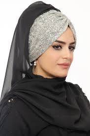 Aise Tesettur Siyah Gumus Hazir Abiye Simli Sal 1 Sal Mavi Abiye Siyah Abiye